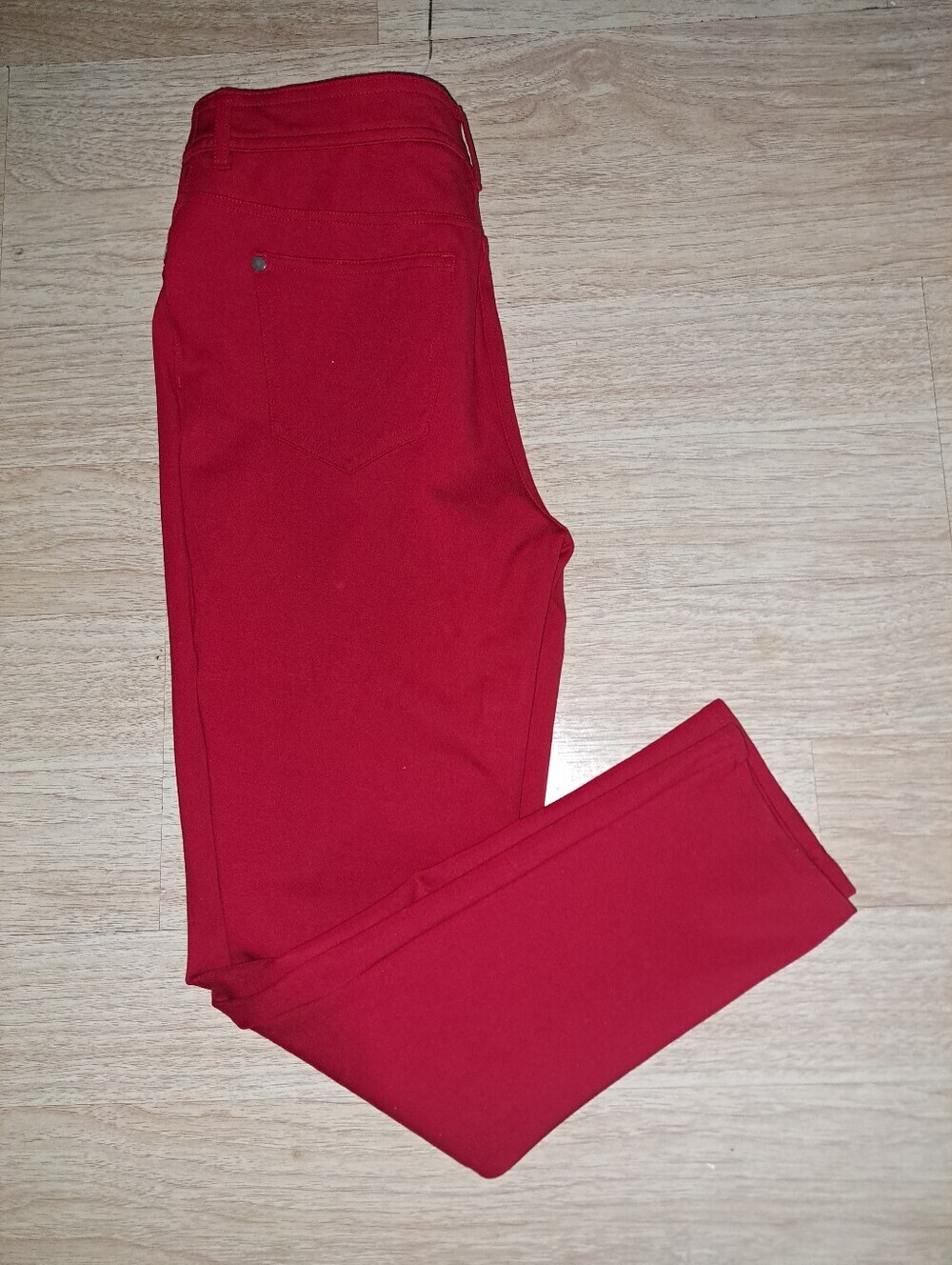 SO SLIMMING by Chico's Women Vibrant Red Skinny Pants - Sleek Everyday Style